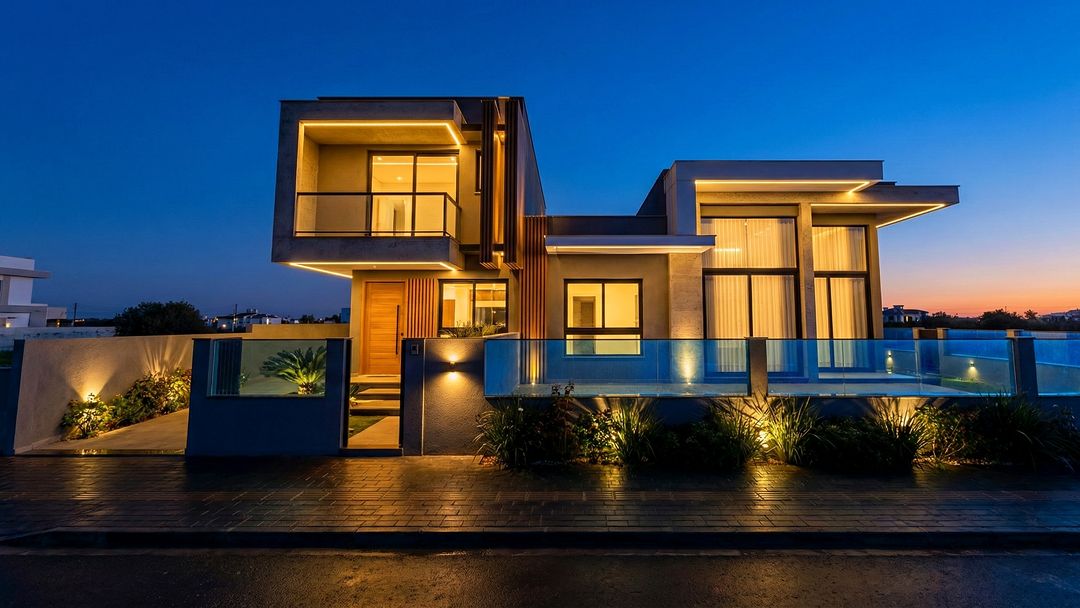Projeto da DUC Arquitetura à noite