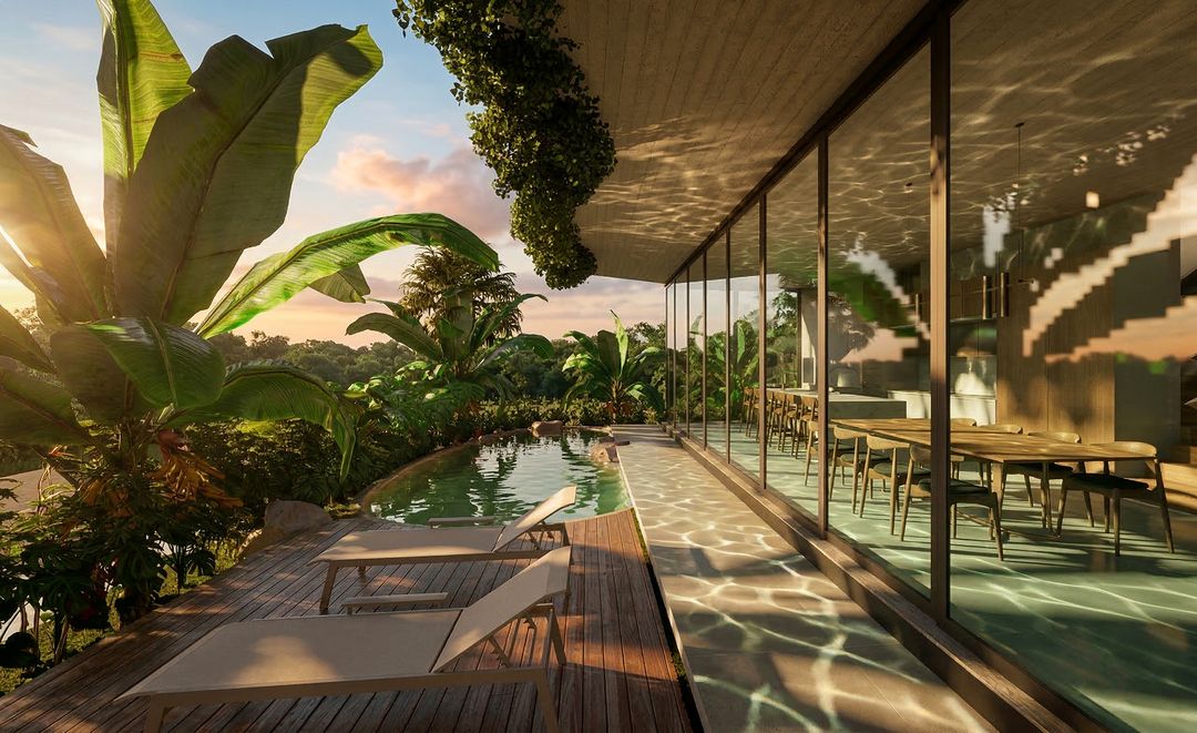 Área de lazer de um projeto da DUC Arquitetura