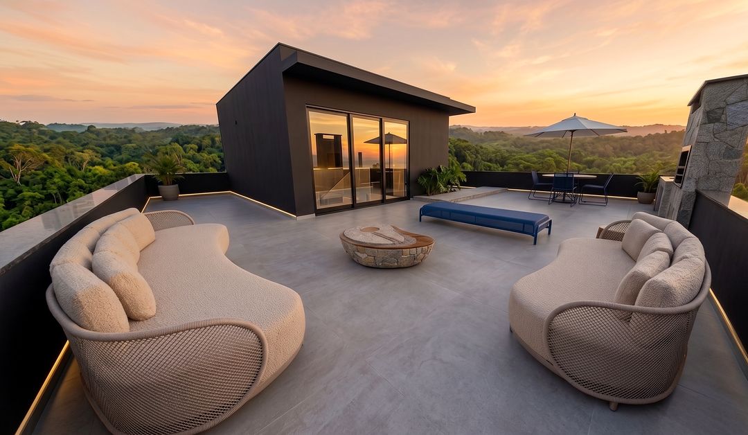 Área de lazer de um projeto da DUC Arquitetura