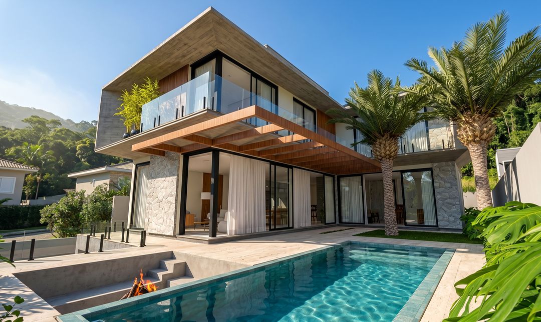 Área de lazer de um projeto da DUC Arquitetura