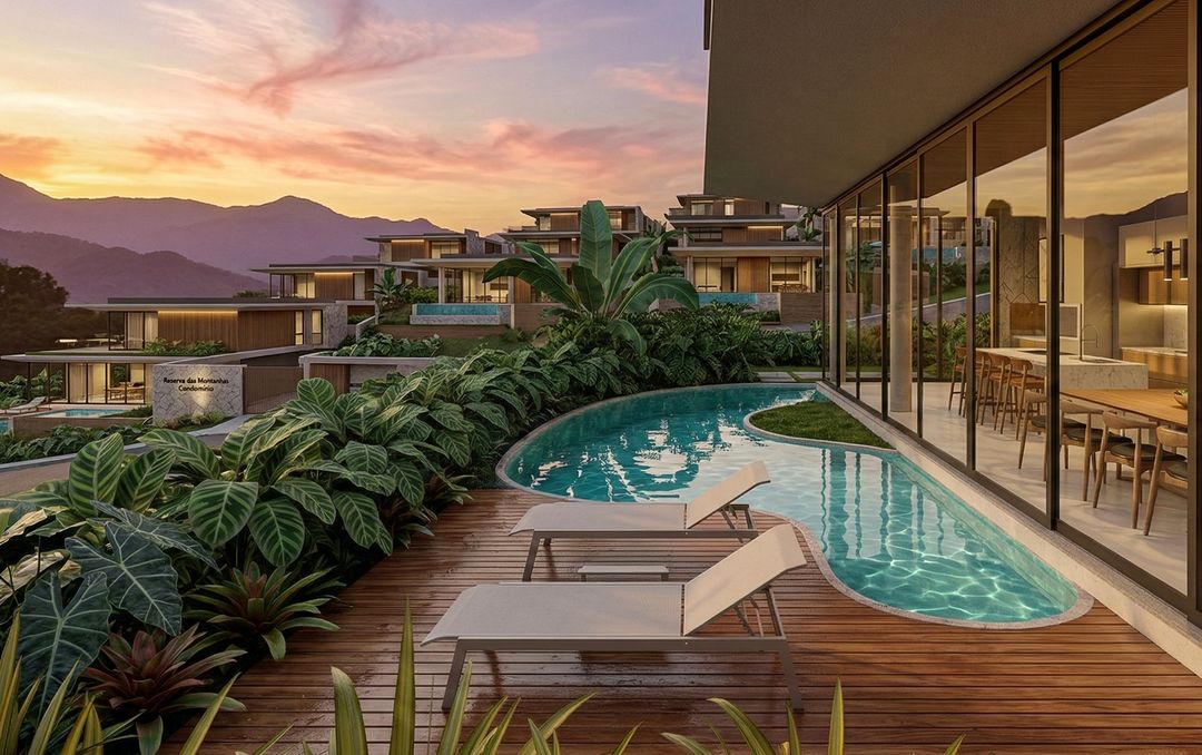 Área de lazer de um projeto da DUC Arquitetura